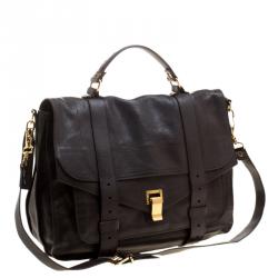 Proenza Schouler Brown Leather Large PS1 Top Handle Bag