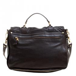 Proenza Schouler Brown Leather Large PS1 Top Handle Bag