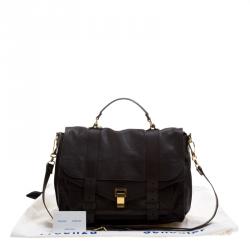 Proenza Schouler Brown Leather Large PS1 Top Handle Bag