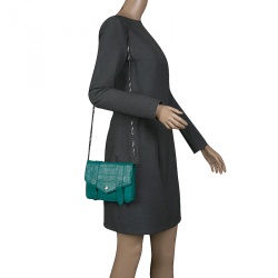 Pre Owned Proenza Schouler Green Leather PS1 Chain Shoulder Bag