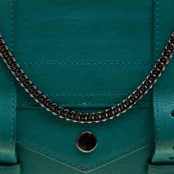 Pre Owned Proenza Schouler Green Leather PS1 Chain Shoulder Bag