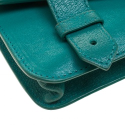 Pre Owned Proenza Schouler Green Leather PS1 Chain Shoulder Bag