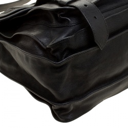 Proenza Schouler Black Leather Large PS1 Top Handle Bag