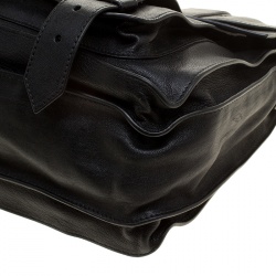 Proenza Schouler Black Leather Large PS1 Top Handle Bag
