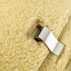 Pre Owned Proenza Schouler Yellow Shearling Small Lunch Bag