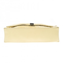 Pre Owned Proenza Schouler Yellow Shearling Small Lunch Bag