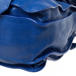 Proenza Schouler Royal Blue Leather Medium PS1 Top Handle Bag