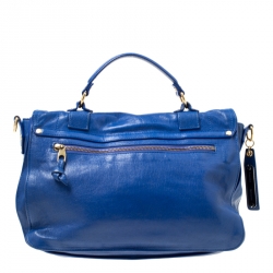 Proenza Schouler Royal Blue Leather Medium PS1 Top Handle Bag