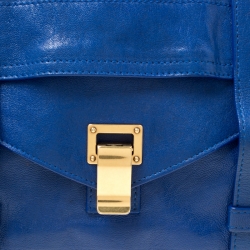 Proenza Schouler Royal Blue Leather Medium PS1 Top Handle Bag
