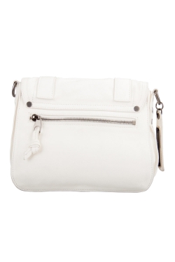Pre Owned Proenza Schouler White Leather PS1 Fringe Crossbody Bag