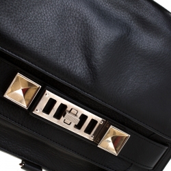 Pre Owned Proenza Schouler Black Leather Mini PS11 Crossbody Bag