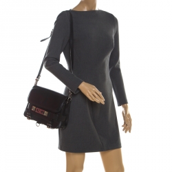 Pre Owned Proenza Schouler Black Leather Mini PS11 Crossbody Bag