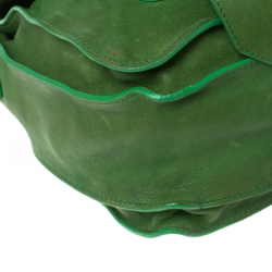Pre Owned Proenza Schouler Emerald Leather Large PS1 Top Handle Bag