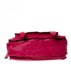 Proenza Schouler Magenta Leather Large PS1 Top Handle Bag