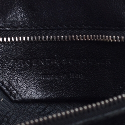 Proenza Schouler Black Fabric and Leather Large PS1 Top Handle Bag              