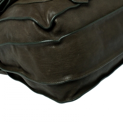  Proenza Schouler Olive Green Leather Medium PS1 Top Handle Bag 