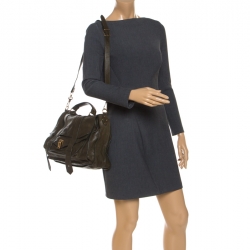  Proenza Schouler Olive Green Leather Medium PS1 Top Handle Bag 