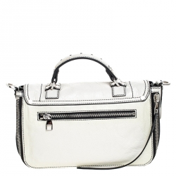 Pre Owned Proenza Schouler Cream Leather PS1 Top Handle Bag