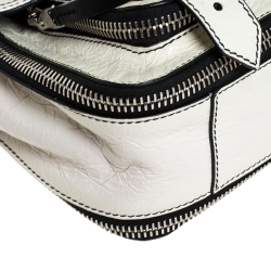 Pre Owned Proenza Schouler Cream Leather PS1 Top Handle Bag