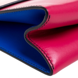 Pre Owned Proenza Schouler Tricolor Leather Medium Curl Clutch