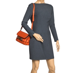 Pre Owned Proenza Schouler Orange Leather PS11 Mini Classic Crossbody Bag