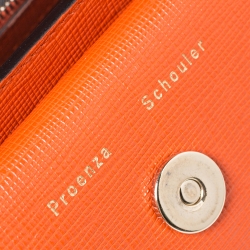 Pre Owned Proenza Schouler Orange Leather PS11 Mini Classic Crossbody Bag