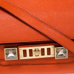Pre Owned Proenza Schouler Orange Leather PS11 Mini Classic Crossbody Bag