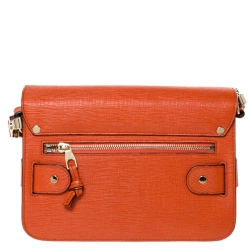 Pre Owned Proenza Schouler Orange Leather PS11 Mini Classic Crossbody Bag