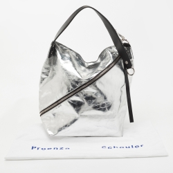 Proenza Schouler Silver Leather Shoulder Bag