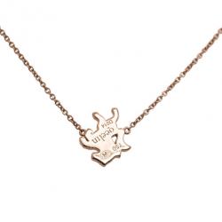 Qeelin Petite Horse Diamond 18K Rose Gold Bracelet 18CM