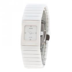 Rado White Ceramica Jubile 01.963.0713.3.070 Women's Wristwatch 19 mm