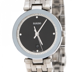 مملوكة مسبقًا ساعة يد نسائية رادو فلورانس R48874153  ستانلس ستيل سوداء 28 مم