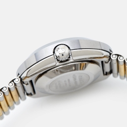 Rado Yellow Dial Tungsten Carbide Two-Tone Stainless Steel Diamond Diastar R12403633 Women's Wristwatch 27 mm