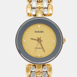 Rado Champagne Two-Tone Stainless Steel Florence R48745253 Women's Wristwatch