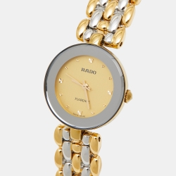Rado Champagne Two-Tone Stainless Steel Florence R48745253 Women's Wristwatch