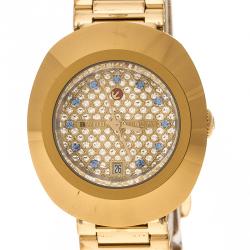Rado Diastar Gold Plated SS Gold Women's Wristwatch 27 mm