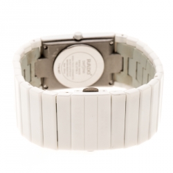 Rado Gold White Ceramica 01.152.0709.3.025 Women's Wristatch 27 mm