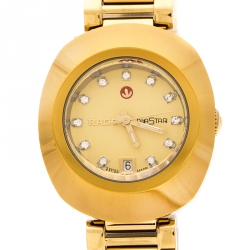 Pre Owned  ساعة يد نسائية رادو دياستار R2416634 مطلية PVD ذهب اصفر 27 مم