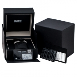 Pre Owned Rado Black Stainless Steel Diamonds Florence R48447723 Women's Wristwatch 23 mm