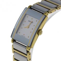 Pre Owned Rado White Stainless Steel Integral Women's Wristwatch 20MM