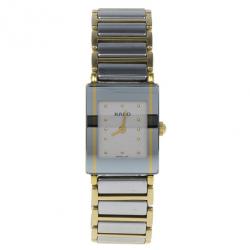 Pre Owned Rado White Stainless Steel Integral Women's Wristwatch 20MM