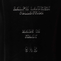 Pre Owned Ralph Lauren Collection Navy Blue Sequin Quintessa Smoking Slippers Size 40