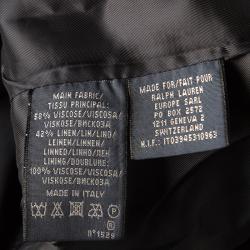 Pre Owned Ralph Lauren Navy Blue Striped Blazer L