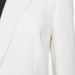 Pre Owned Ralph Lauren Off White Wool Portia Blazer L