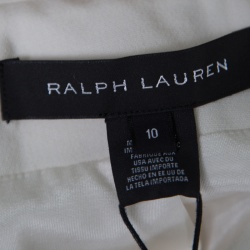 Pre Owned Ralph Lauren Off White Wool Portia Blazer L
