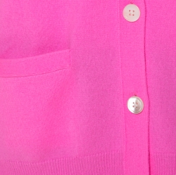 Pre Owned Ralph Lauren Neon Pink Cashmere Cardigan M