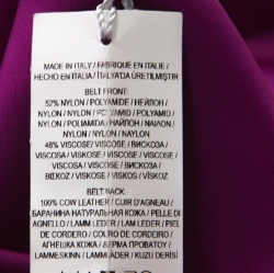 Pre Owned Ralph Lauren Berry Purple Sateen Pleated Cadence Sleeveless Dress S