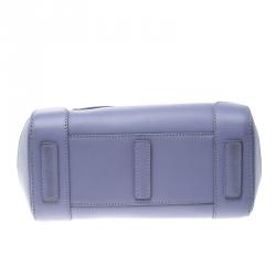 Pre Owned Ralph Lauren Lilac Leather Ricky Top Handle Bag