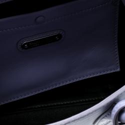 Pre Owned Ralph Lauren Lilac Leather Ricky Top Handle Bag