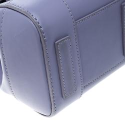 Pre Owned Ralph Lauren Lilac Leather Ricky Top Handle Bag